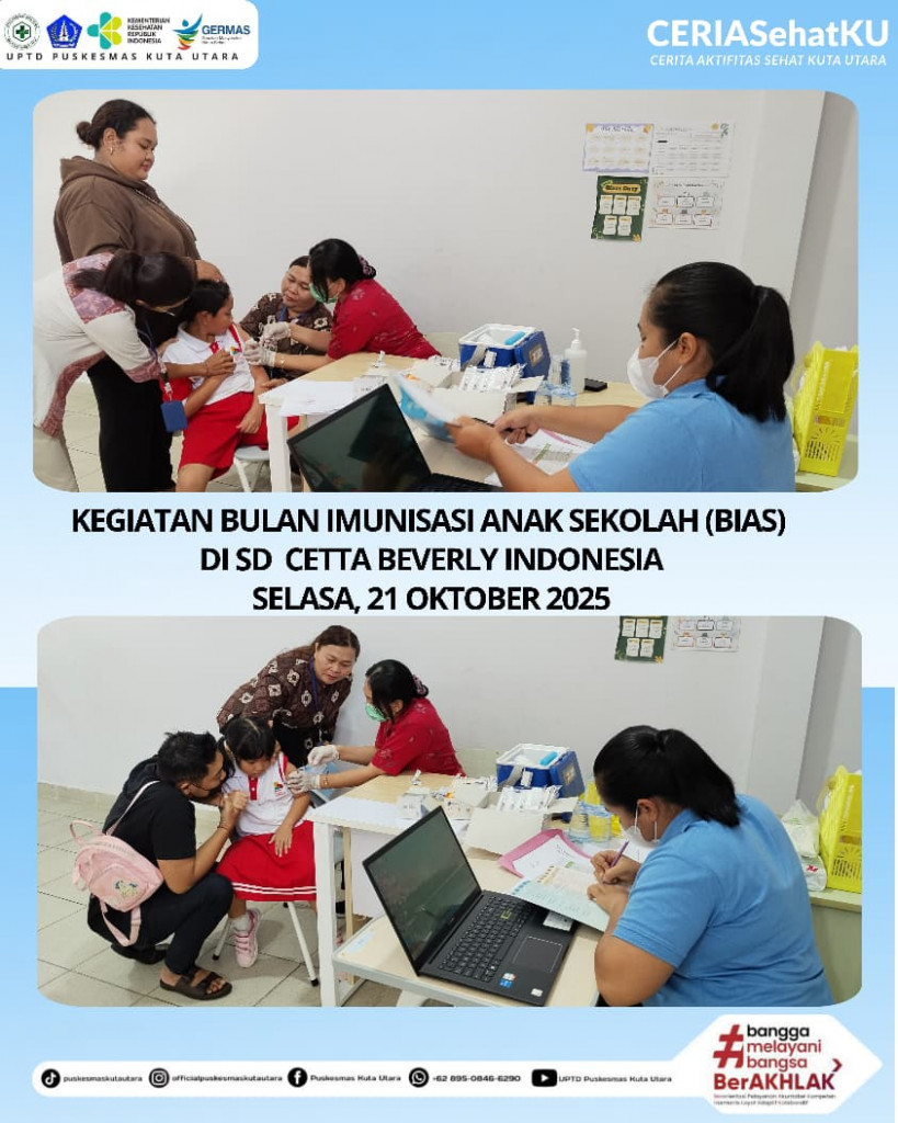 KEGIATAN BULAN IMUNISASI ANAK SEKOLAH (BIAS)